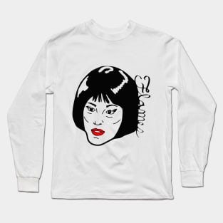 On The Side of Her Face Long Sleeve T-Shirt